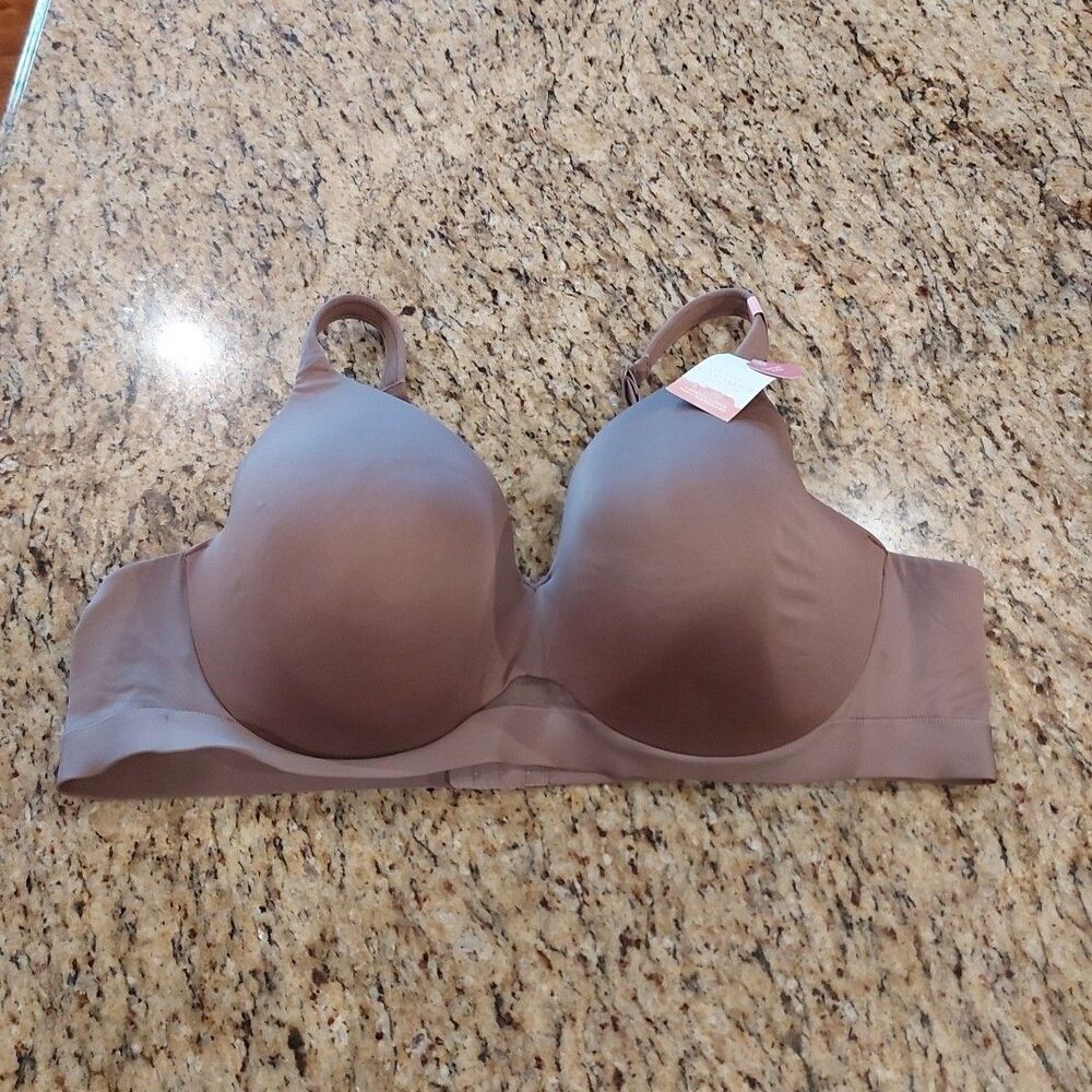 CACIQUE COMFORT BLISS LIGHTLY LINED FULL COVERAGE Bra Size 48B Brown NWT $48.95
